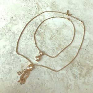 The limited gold necklace set The limited gold necklace set