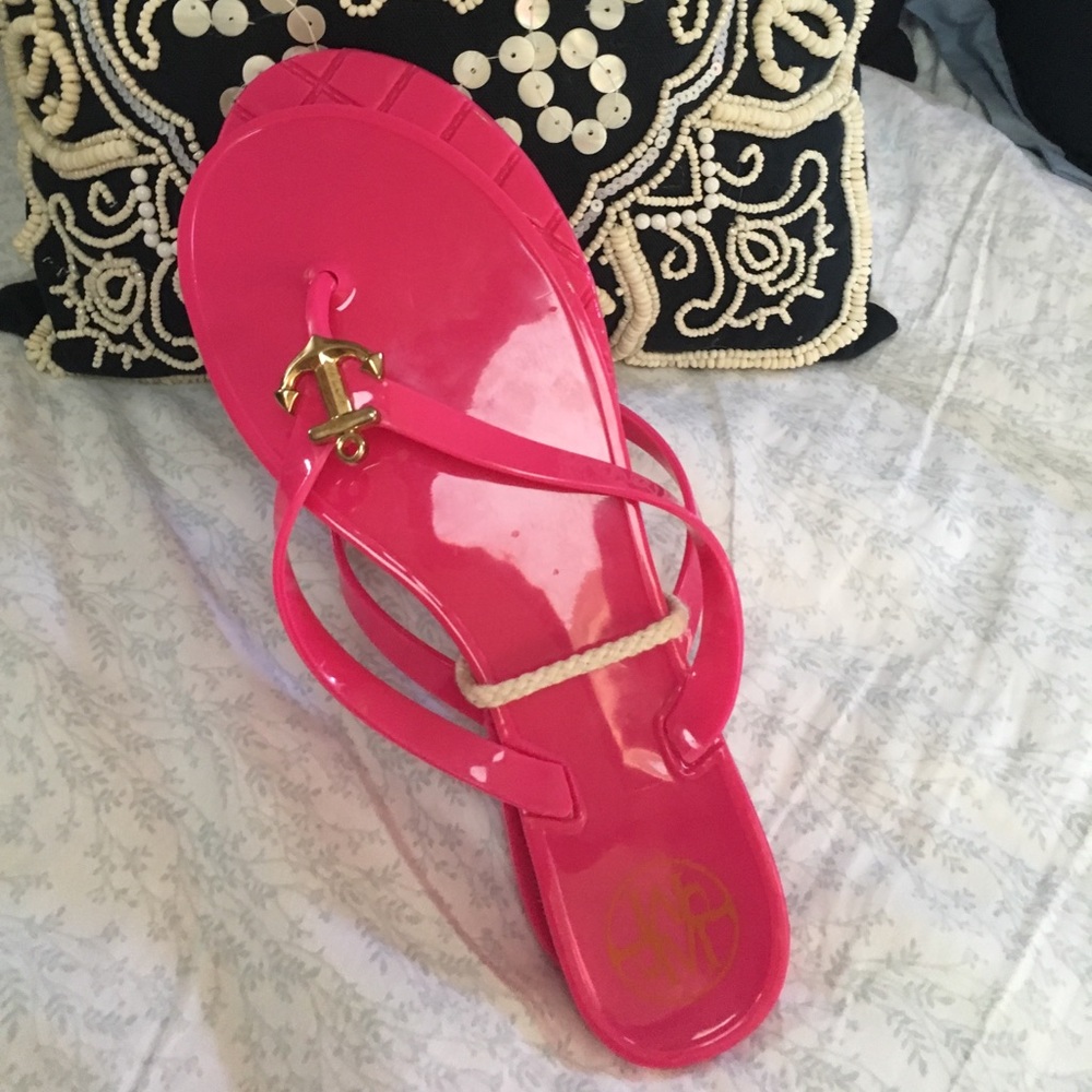 Price is firm❤️Brand new hot pink jelly Sandals 🌺 - Picture 2 of 5