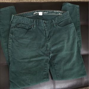 Eddie Bauer Slightly Curvy Green Skinny Jeans