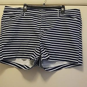 Navy and white shorts