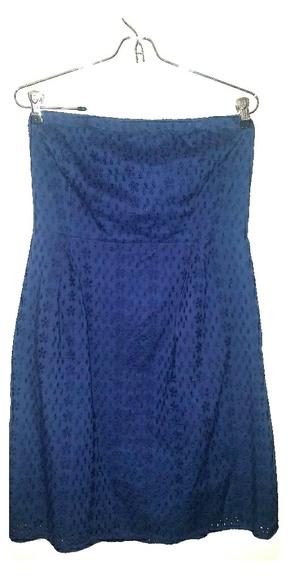 Old Navy Strapless Eyelet Dress - Picture 1 of 4