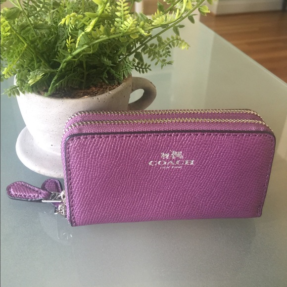 COACH double zippered coin wallet NWT - Picture 3 of 5