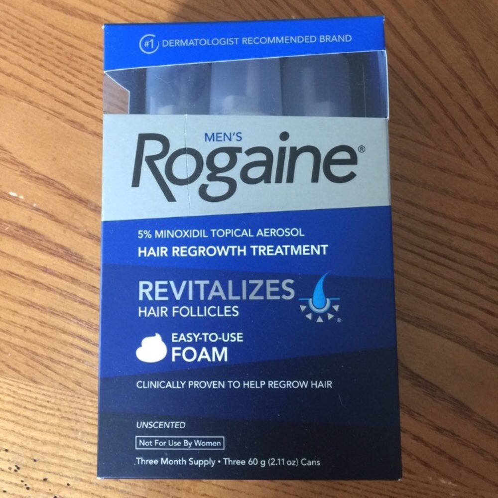 Rogaine hair regrowth treatment