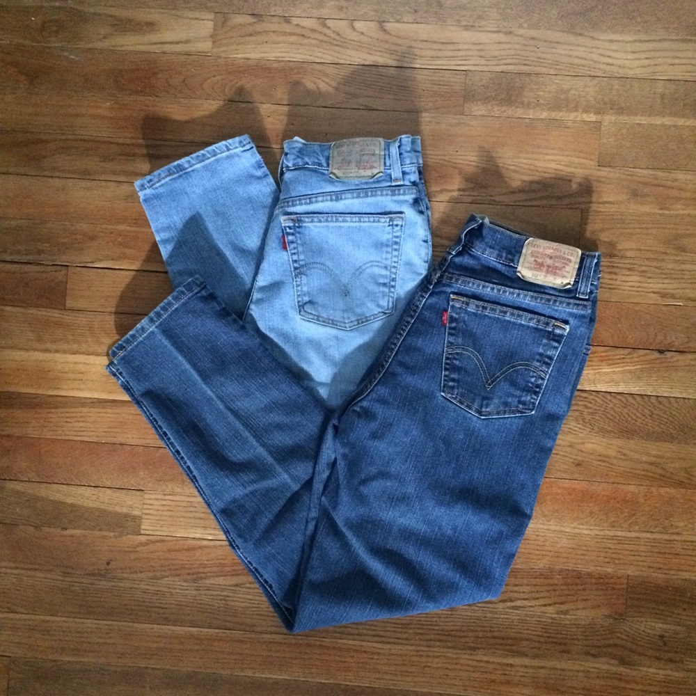 Sz 10 Levis 512 Classic Slim Tapered Jeans 2 Pair
