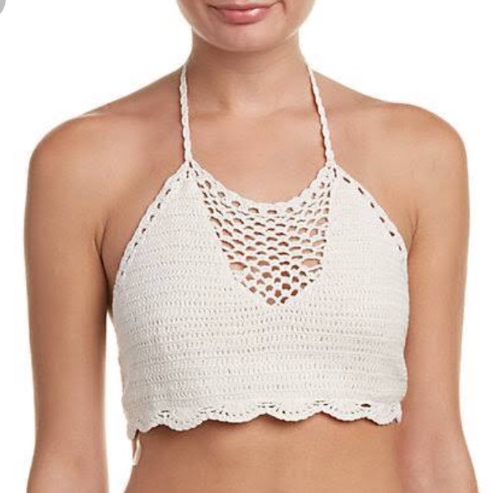 MINKPINK Crochet Bikini Top