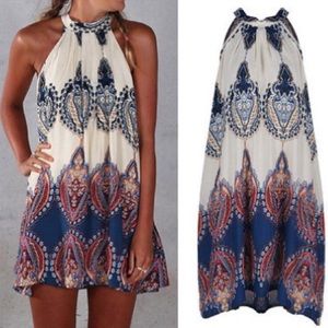 Boho Chic Halter Dress
