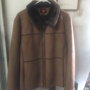 Sherpa hip length coat/jacket