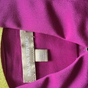 Banana Republic silk tie waist blouse