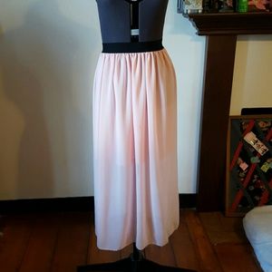 Long pink ballerina skirt