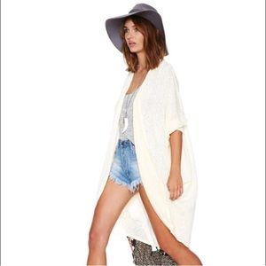 Nasty gal lush open knit cardigan