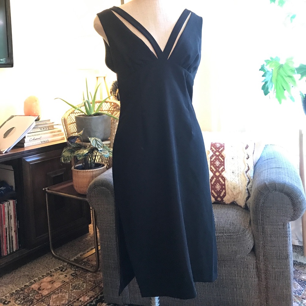 BCBGeneration Black Midi Dress