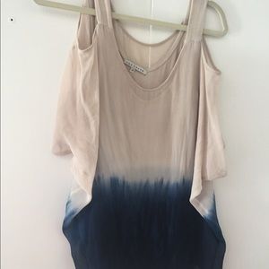 Red Haute cold shoulder top