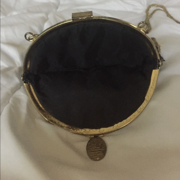 Classic vintage black hand bag - Picture 3 of 4