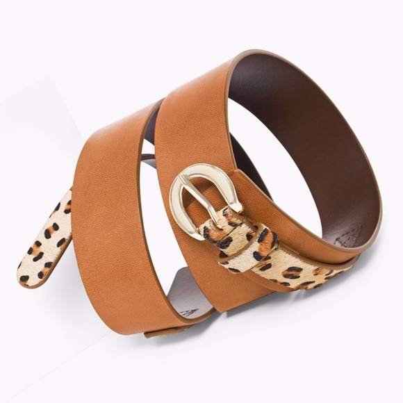 BNWT Chico's Arlie Animal Spring Haircalf Belt - Picture 2 of 4