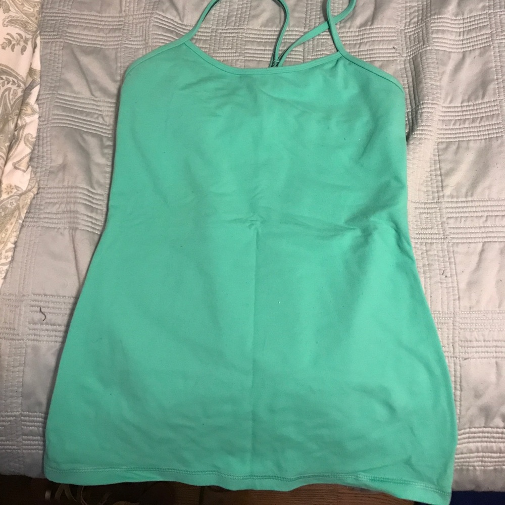 Lululemon Power Y Tank - Turquoise/Aqua