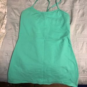 Lululemon Power Y Tank - Turquoise/Aqua