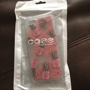 Cute pink glitter pineapple case for iPhone 6/6s