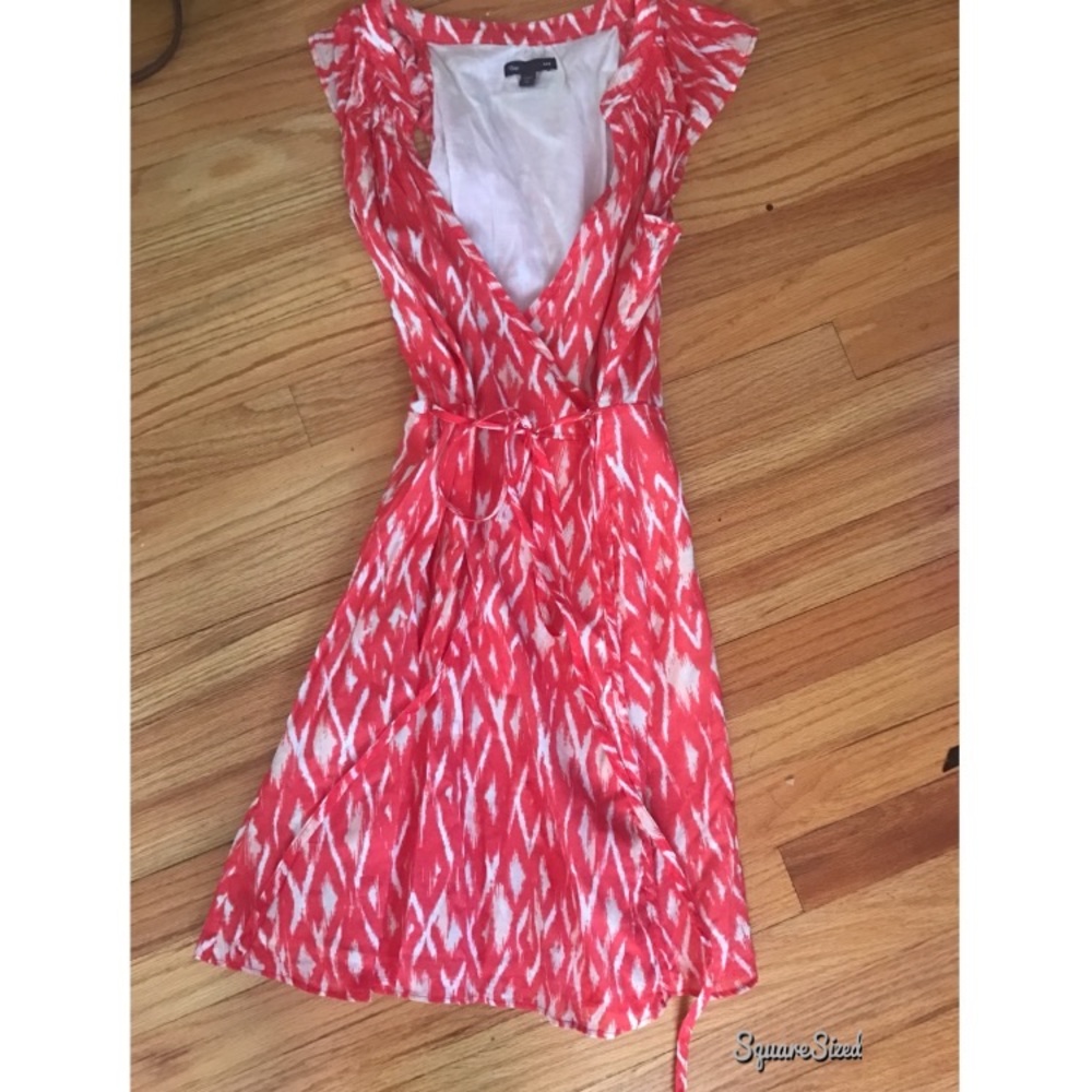 Gap ikat wrap dress