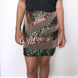 Sequin Miniskirt - Never Worn