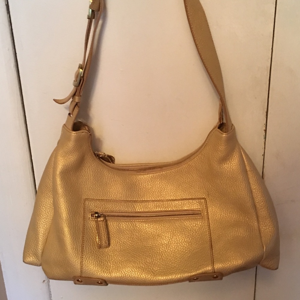 My gold shoulder bag