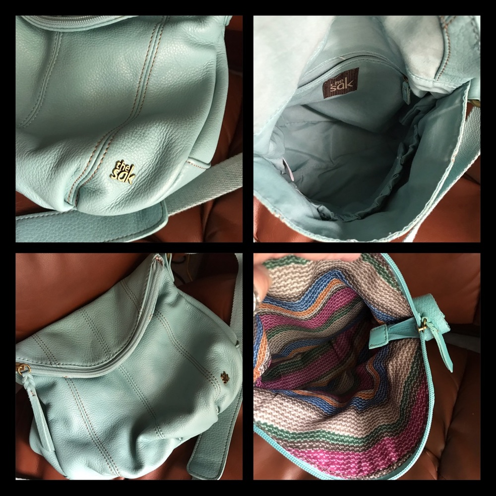 Tiffany Blue Genuine Leather Handbag - Picture 7 of 8