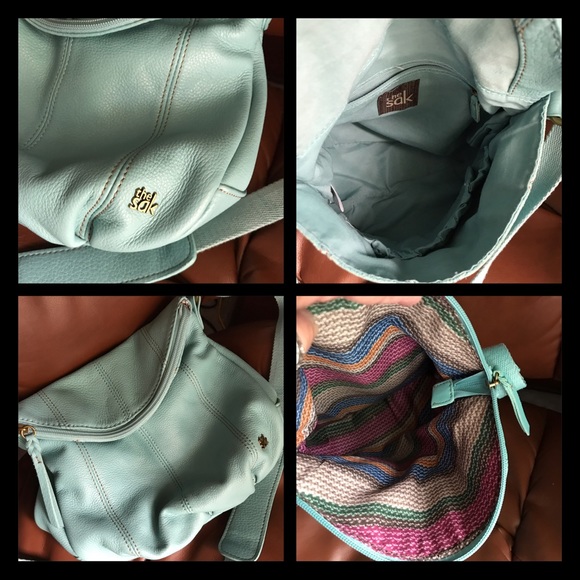 Tiffany Blue Genuine Leather Handbag - Picture 7 of 8