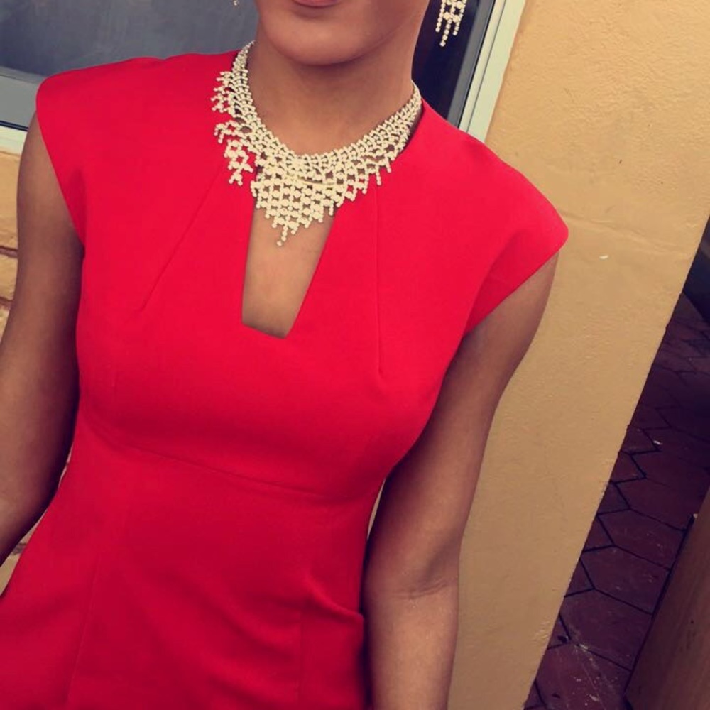 Red Calvin Klein Dress