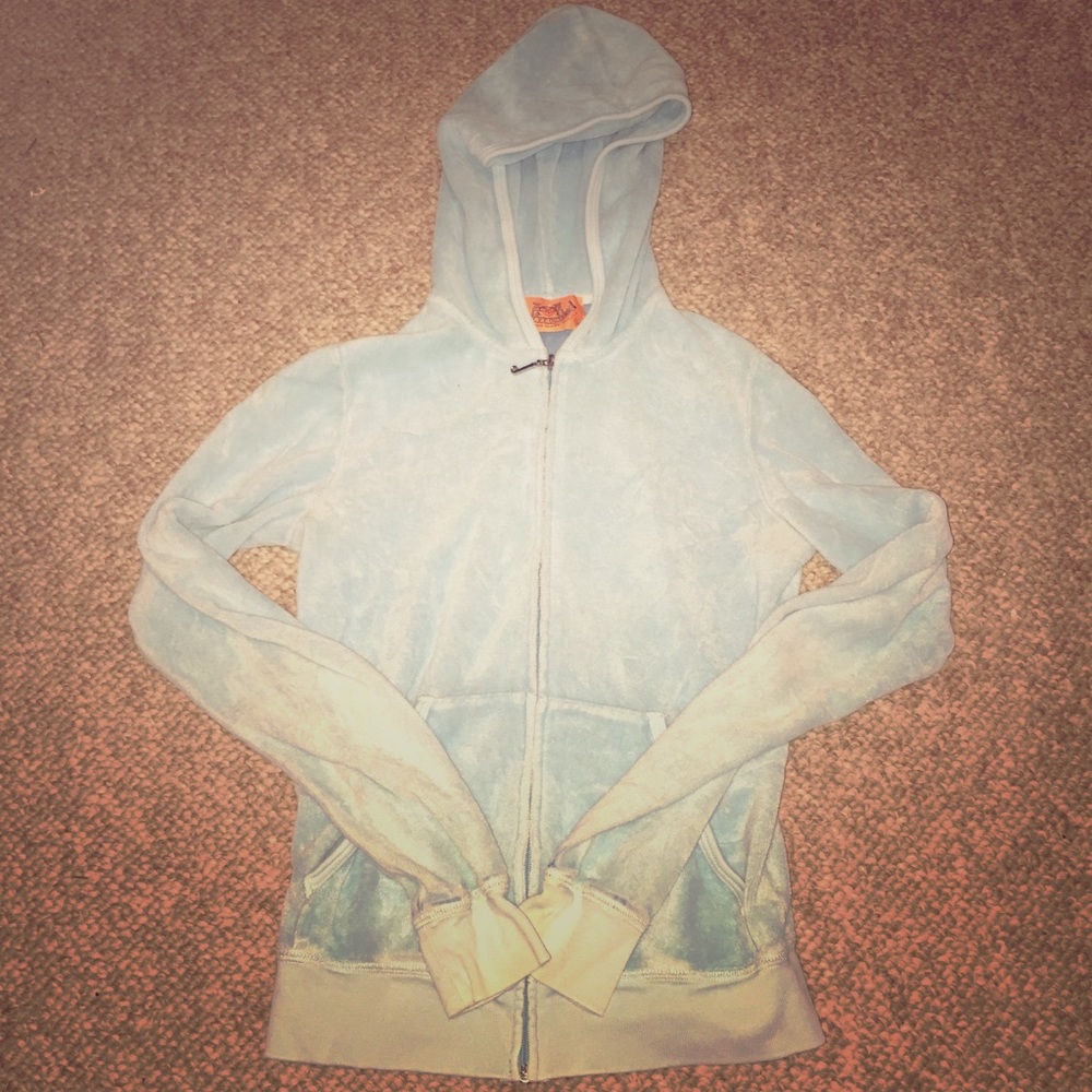 ❌SOLD❌Juicy Couture light blue terry cloth jacket - Picture 3 of 6