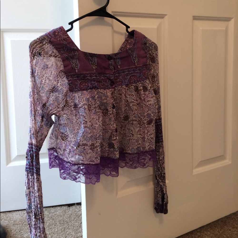 Vintage bohemian crop top