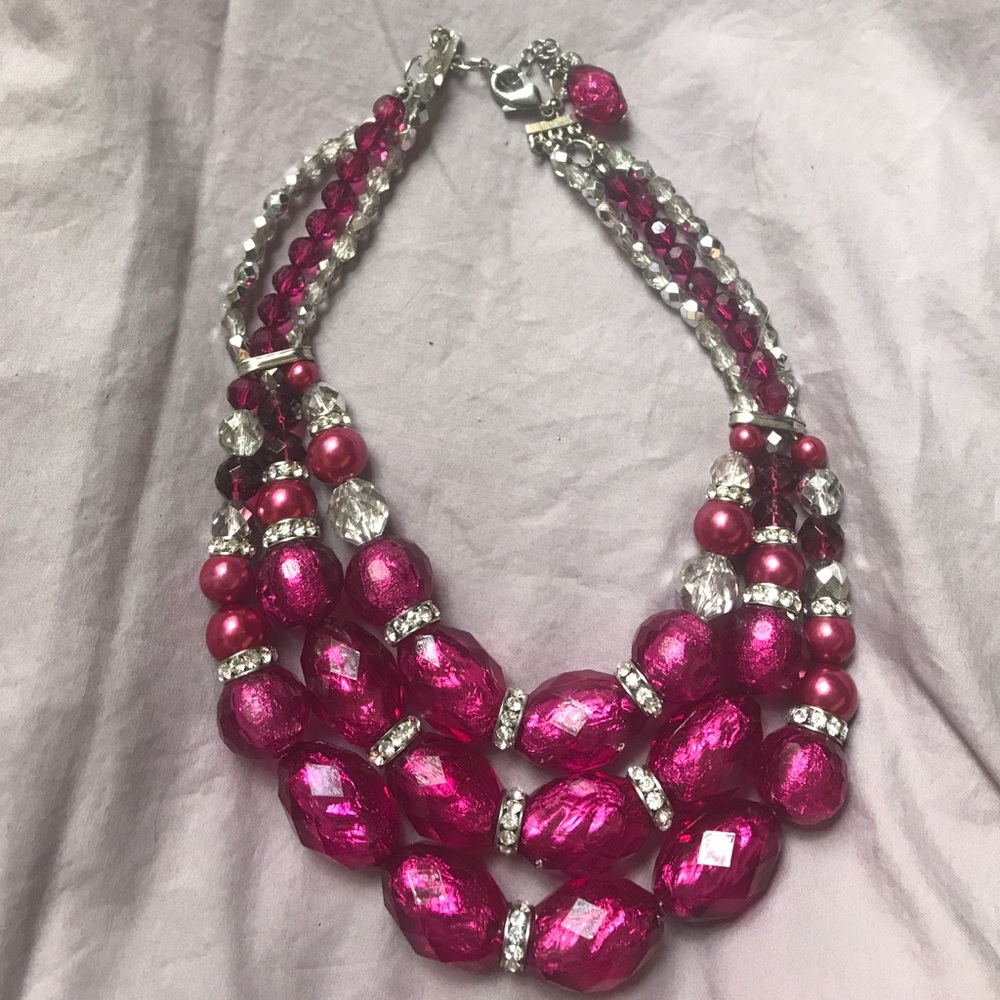 Pretty in pink necklace