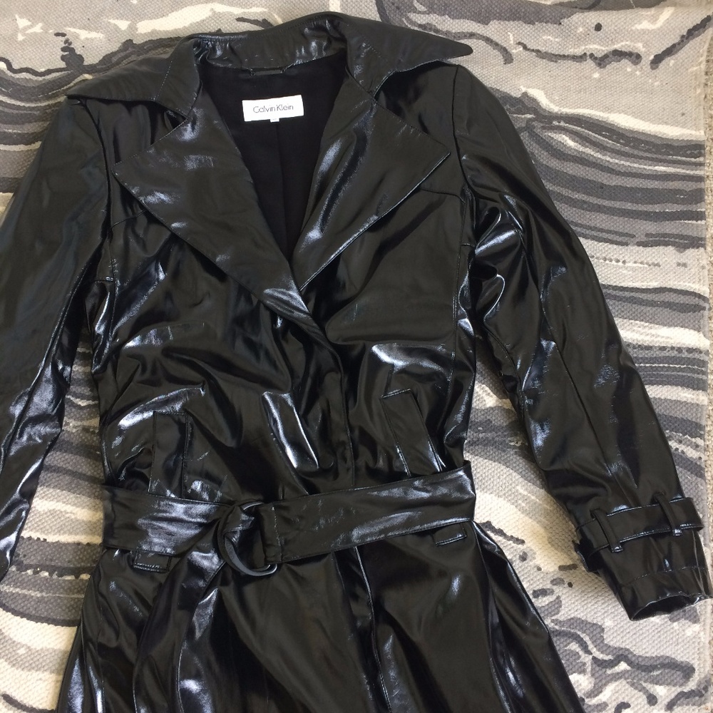 Calvin Klein Black Trenchcoat XS
