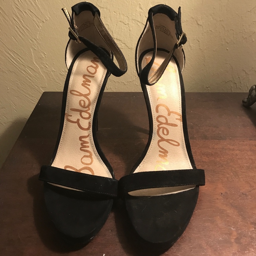 Sam Edelman Strappy Black Heels