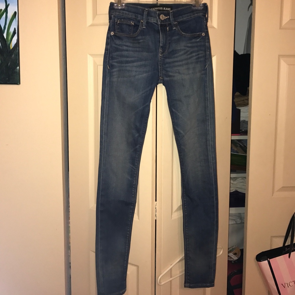 Skinny jean leggings mid rise