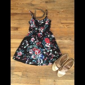 Black Floral Sundress