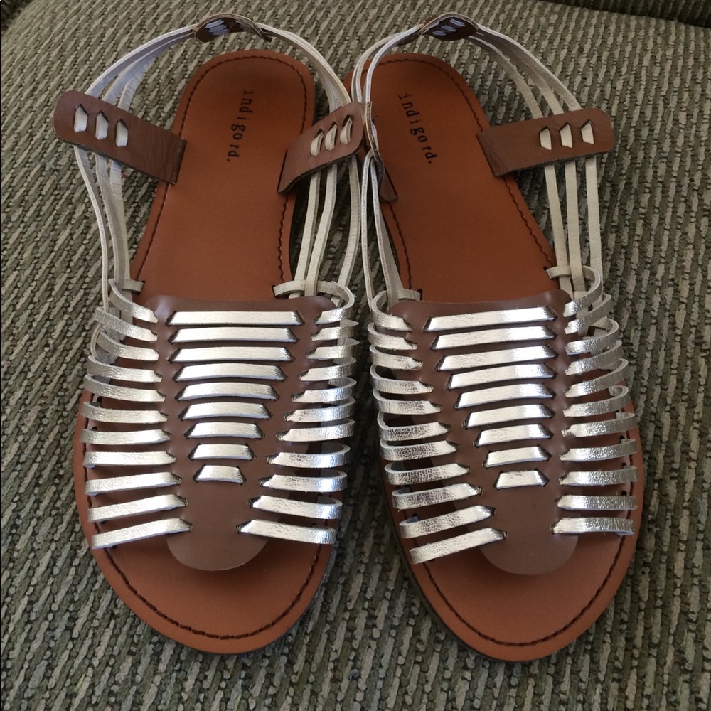Gold sandals