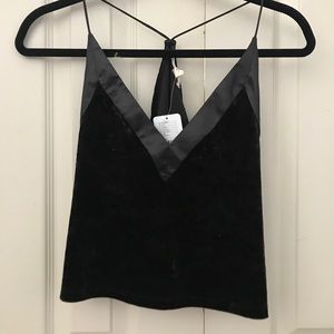 Velvet crop top