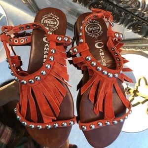 Jeffery Campbell Ibiza Handmade Fringe Sandal