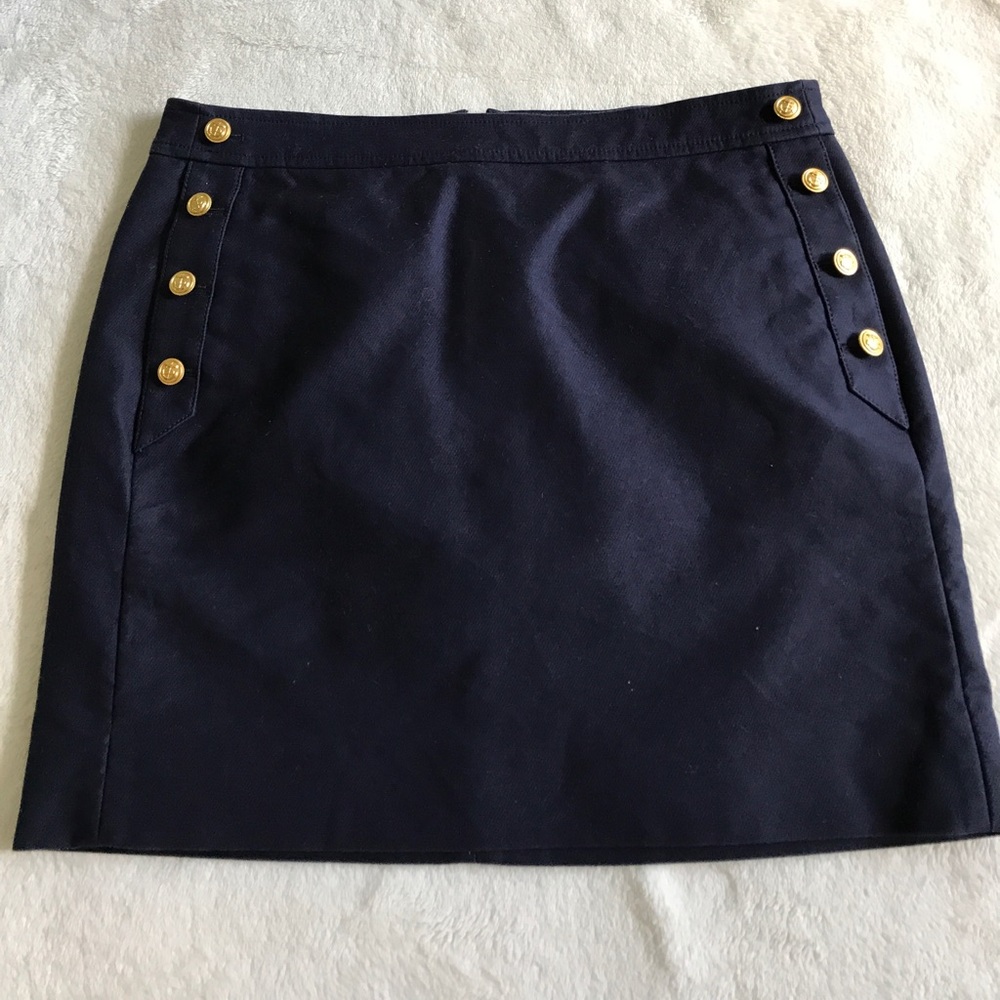 J Crew sailor skirt navy 4