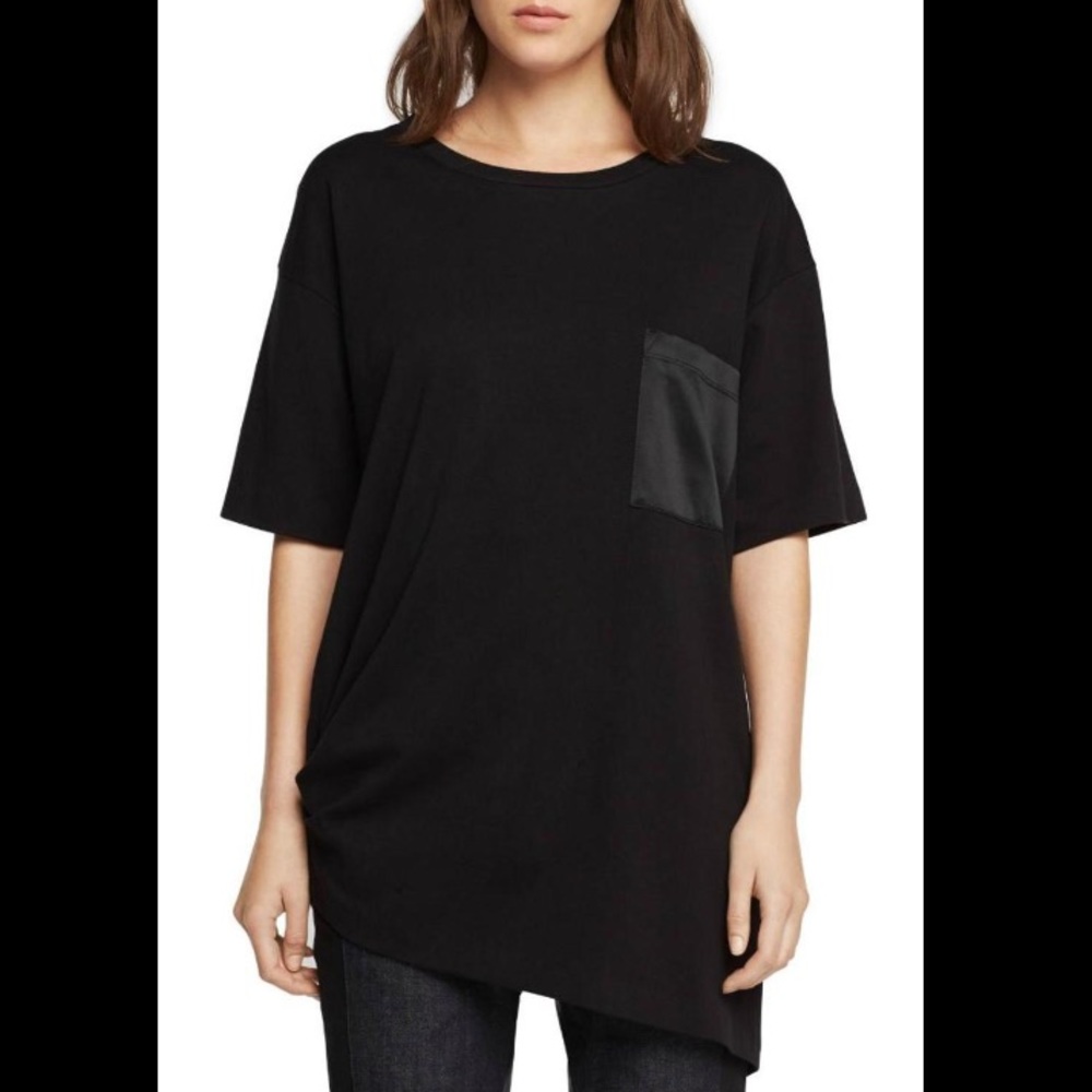 Rag + Bone Drape Tee with silk pocket