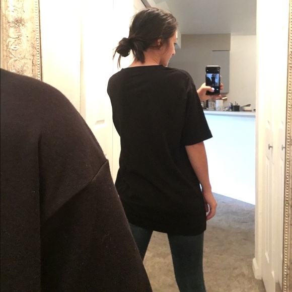 Rag + Bone Drape Tee with silk pocket - Picture 4 of 4