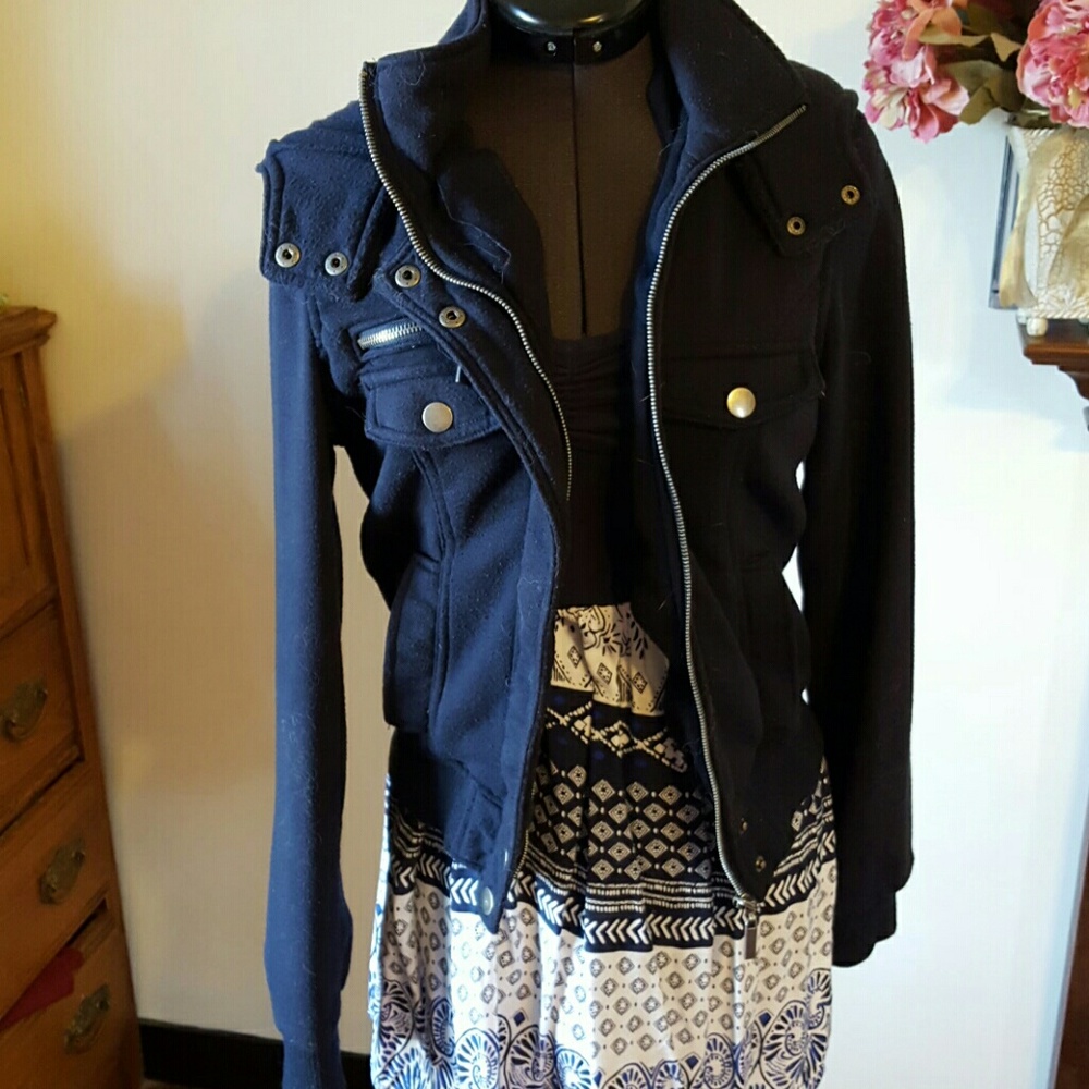Blue fleece jacket