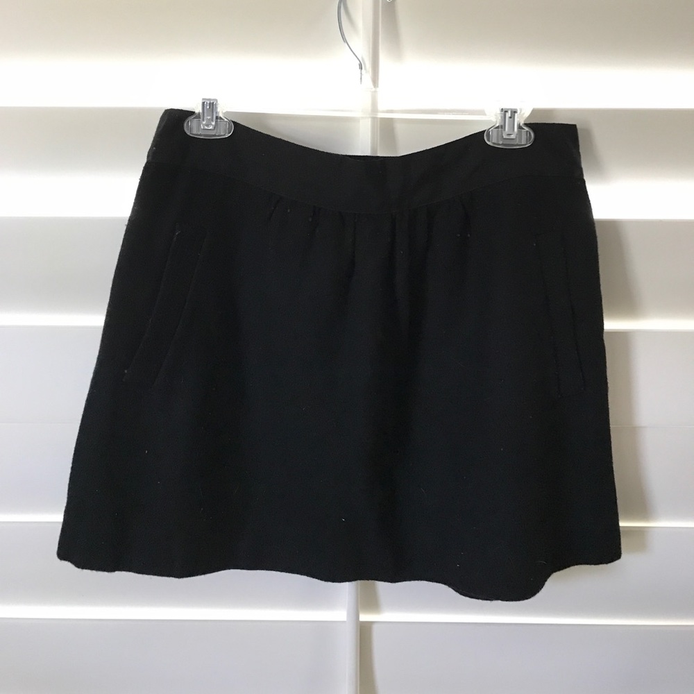 J.Crew Black Wool Skirt