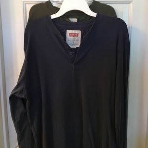 NWOT. Men's Levi Strauss Henley shirts
