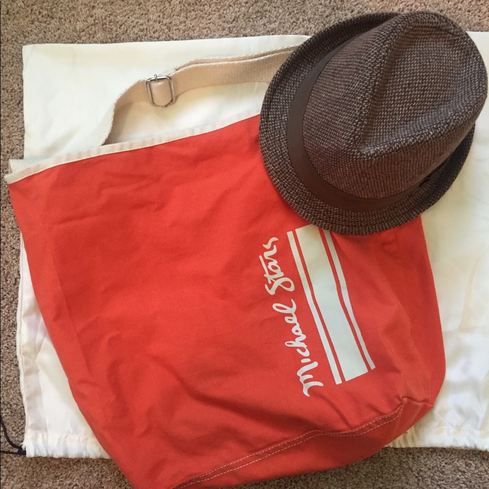 Michael Stars Hat with Beach tote