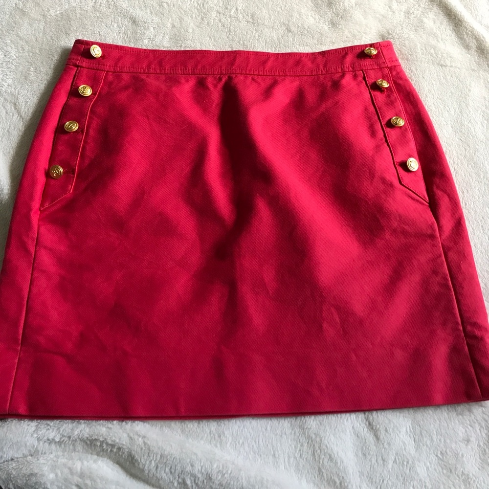 J Crew sailor skirt red 4