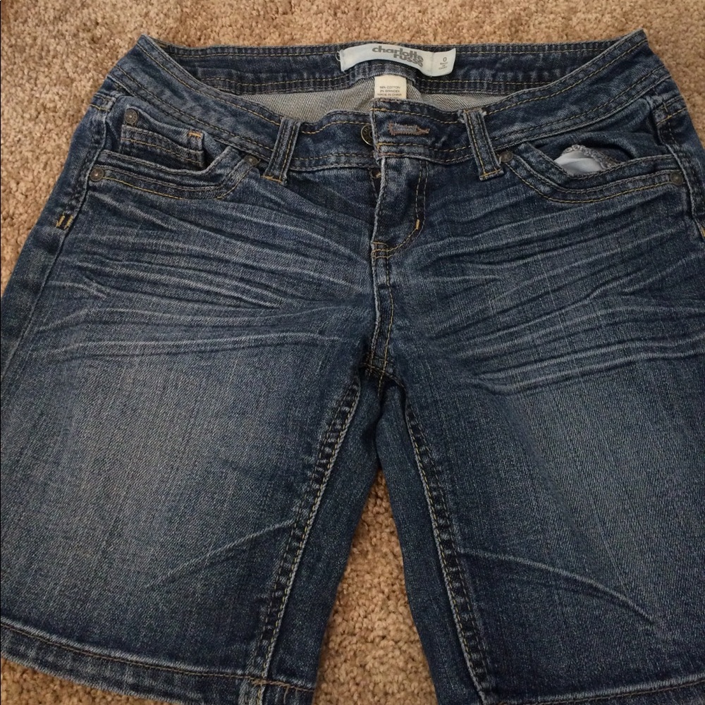 Charlotte Russe jean Bermuda shorts