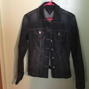 TOMMY HILFIGER dark wash denim jacket