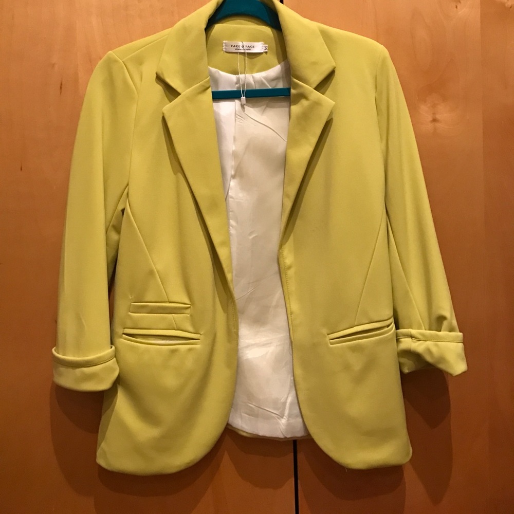 Chartreuse Boyfriend Blazer