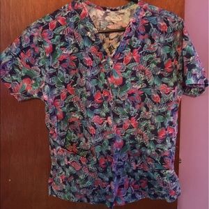 Scrub uniform top small
