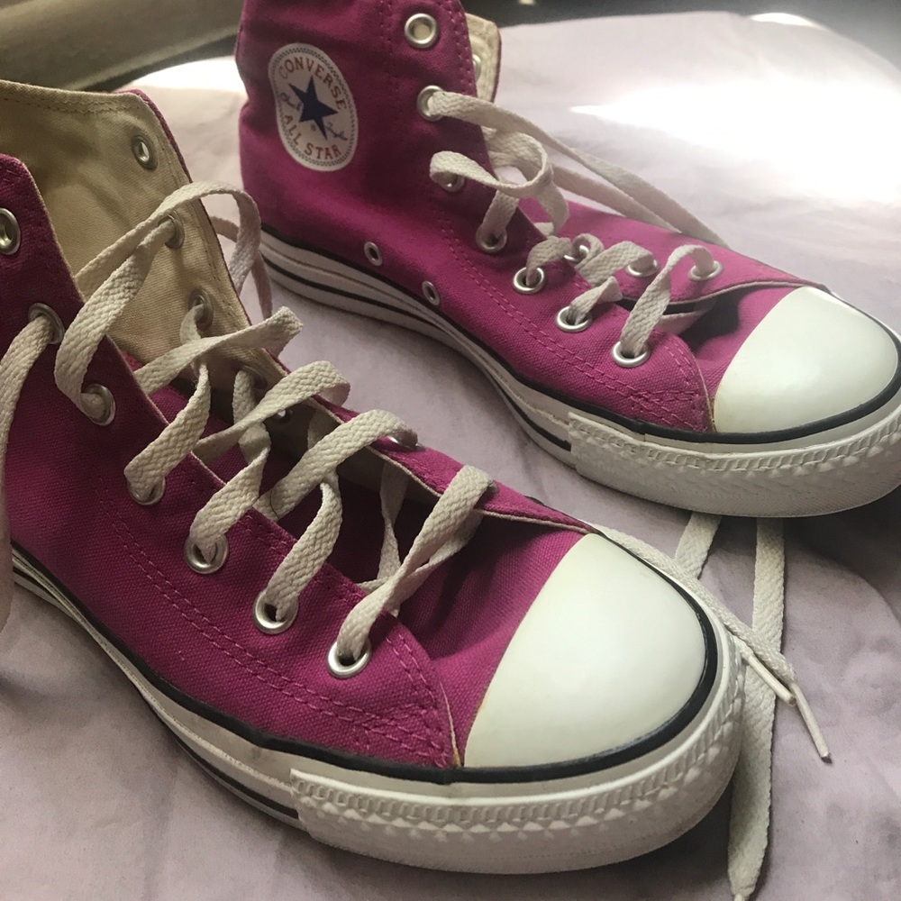Hot pink high tops!